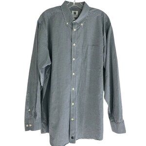 Southern Proper Shirt Mens Size Large L Gray Plaid Button Down Long Sleeve